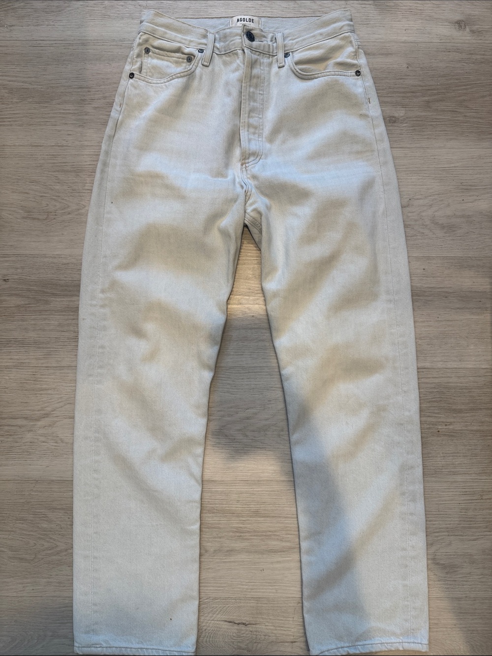 Agolde women’s Light blue Straight Jeans